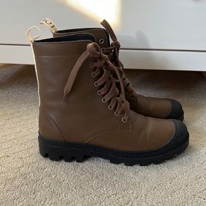 LOEWE Brown/ Black Combat Boot